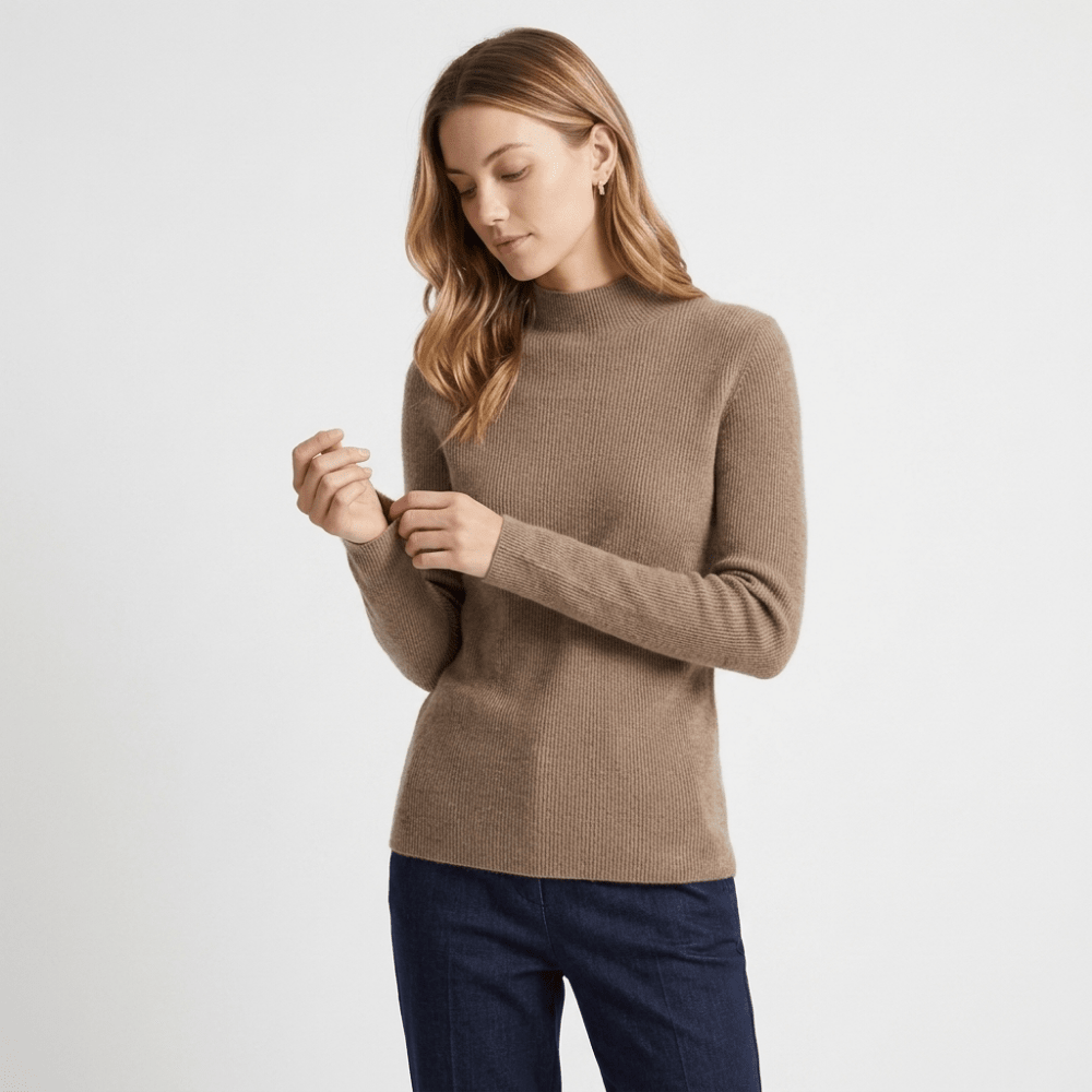 Caelum – Cashmere Mock Neck Sweater - Hilltop Nord