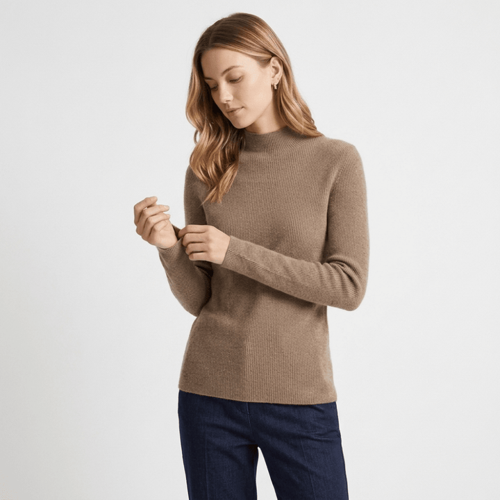 Caelum – Cashmere Mock Neck Sweater - Hilltop Nord