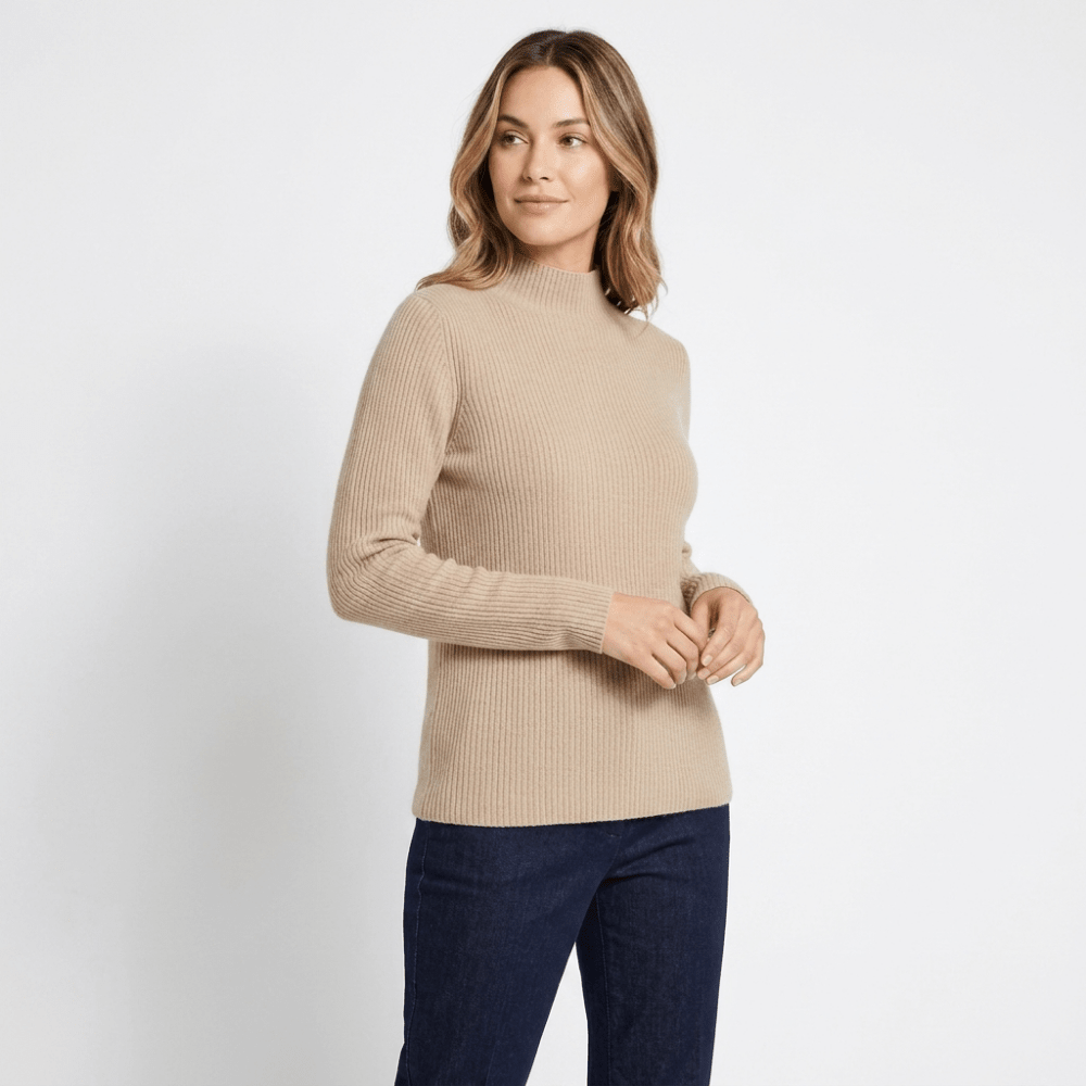 Caelum – Cashmere Mock Neck Sweater - Hilltop Nord