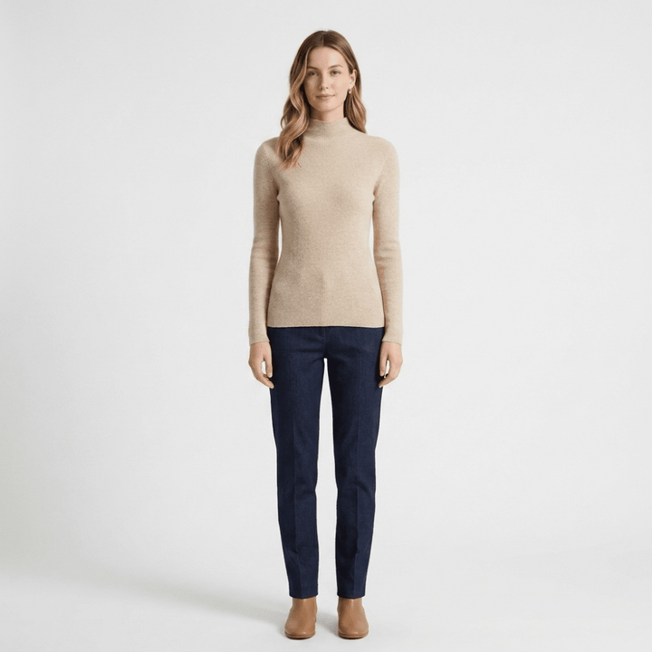 Caelum – Cashmere Mock Neck Sweater - Hilltop Nord
