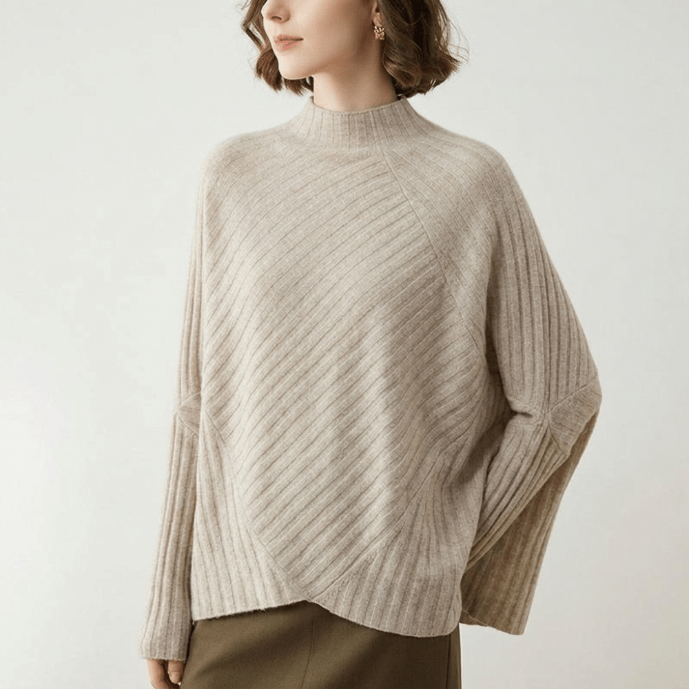Snowvale – Cashmere Wool Poncho Sweater - Hilltop Nord