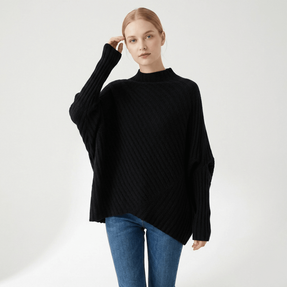 Snowvale – Cashmere Wool Poncho Sweater - Hilltop Nord