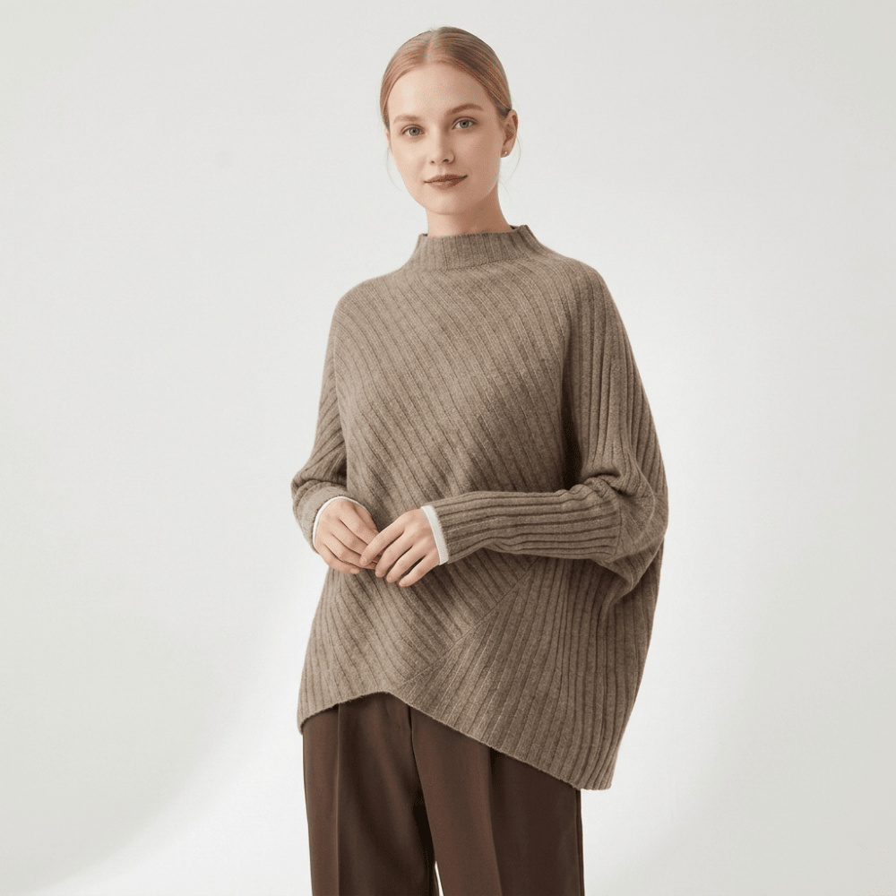 Snowvale – Cashmere Wool Poncho Sweater - Hilltop Nord