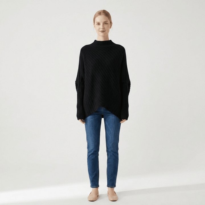Snowvale – Cashmere Wool Poncho Sweater - Hilltop Nord