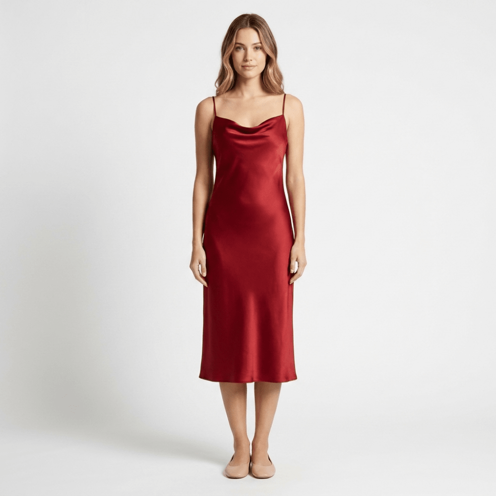 Solenne – Silk Slip Dress - Hilltop Nord
