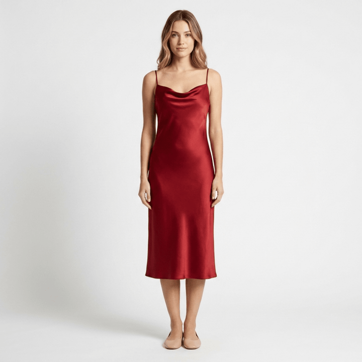 Solenne – Silk Slip Dress - Hilltop Nord