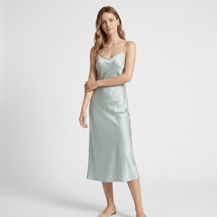 Solenne – Silk Slip Dress - Hilltop Nord