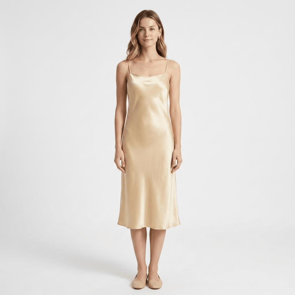 Solenne – Silk Slip Dress - Hilltop Nord