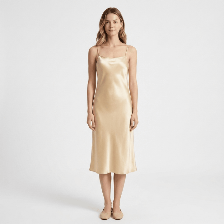 Solenne – Silk Slip Dress - Hilltop Nord