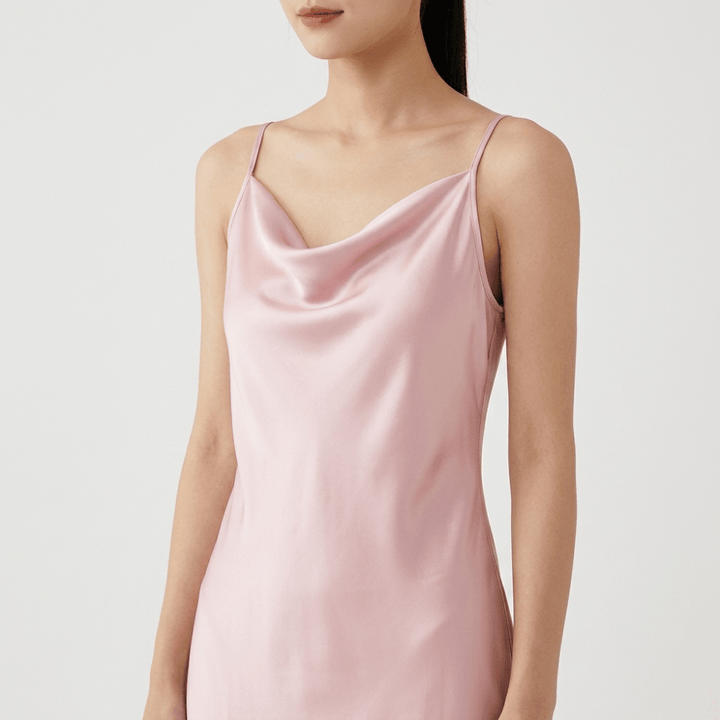 Silvermist – Silk Slip Dress - Hilltop Nord
