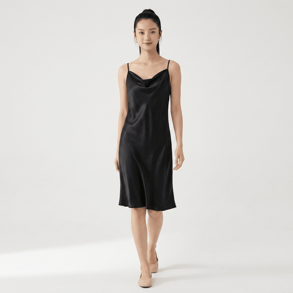 Silvermist – Silk Slip Dress - Hilltop Nord
