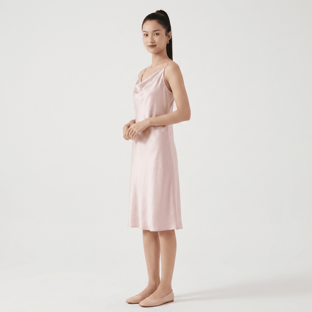 Silvermist – Silk Slip Dress - Hilltop Nord