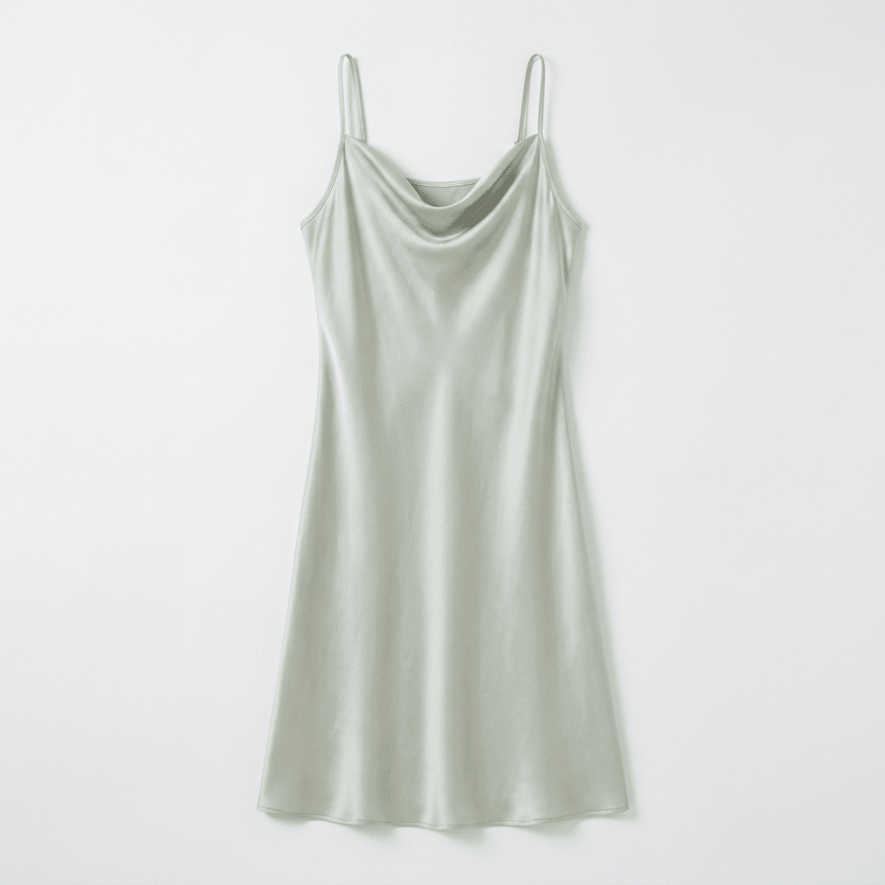 Silvermist – Silk Slip Dress - Hilltop Nord