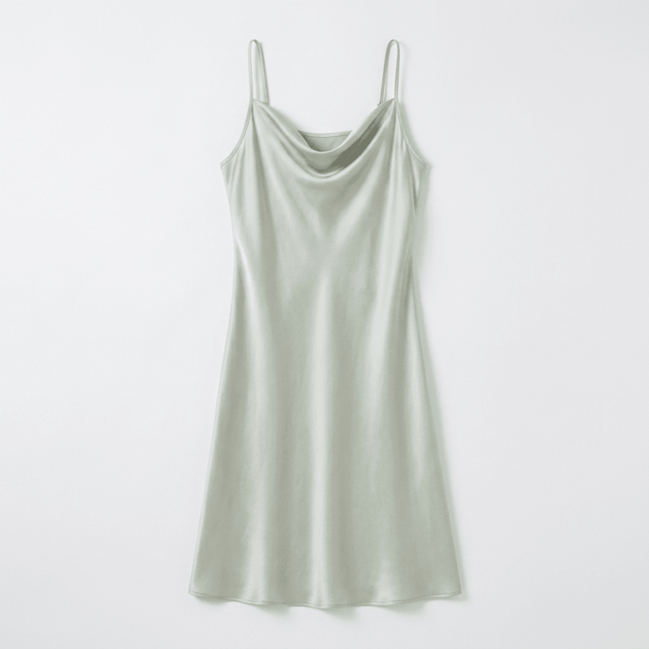 Silvermist – Silk Slip Dress - Hilltop Nord