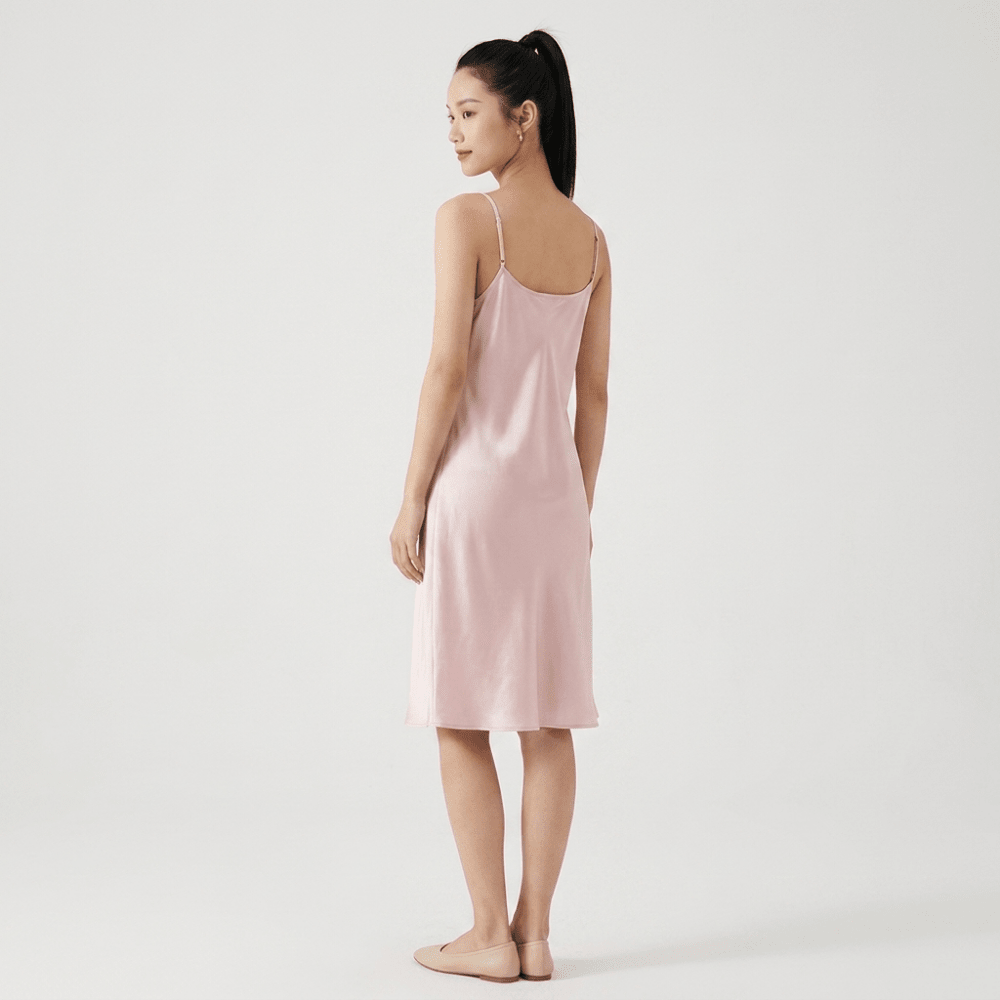 Silvermist – Silk Slip Dress - Hilltop Nord