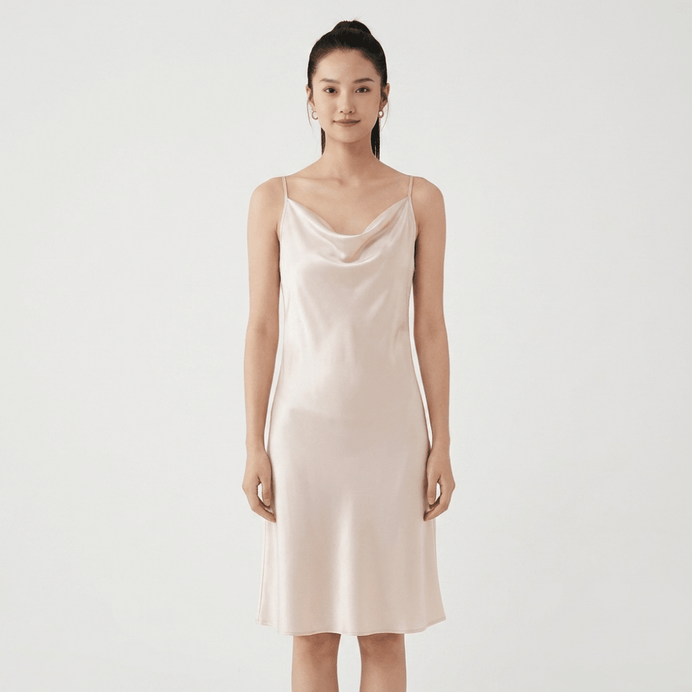 Silvermist – Silk Slip Dress - Hilltop Nord