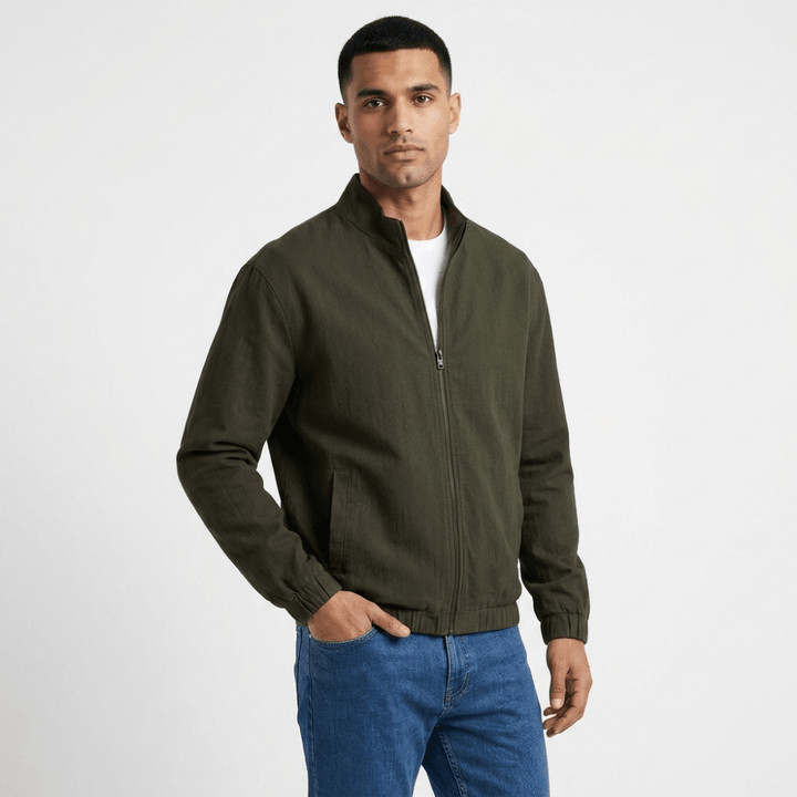 Westcliff – Linen Zip Up Jacket - Hilltop Nord