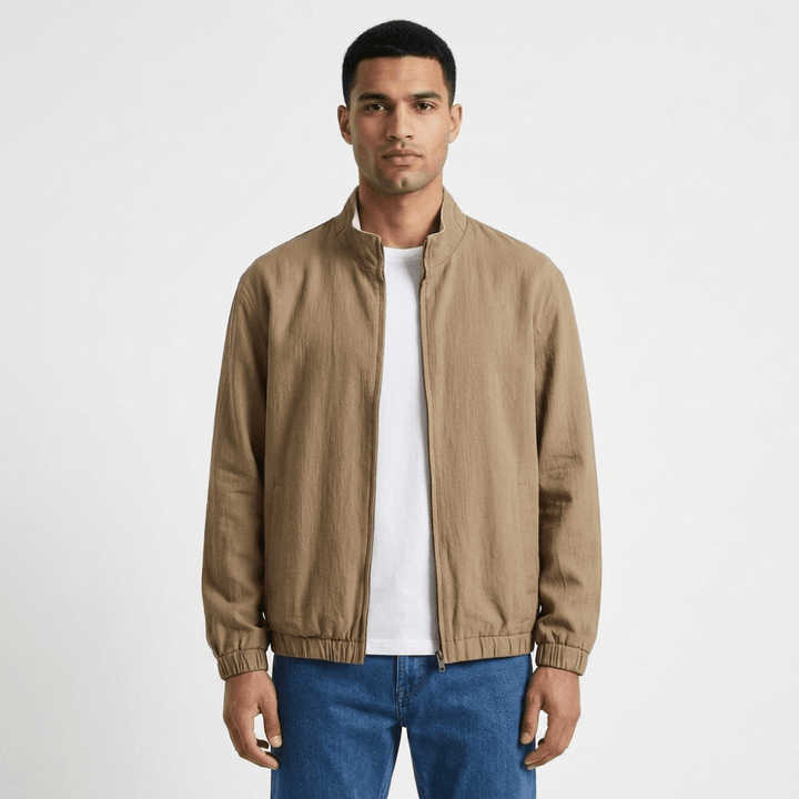 Westcliff – Linen Zip Up Jacket - Hilltop Nord