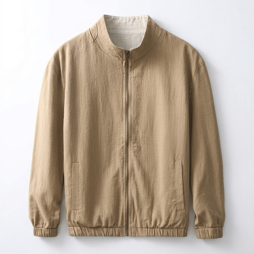 Westcliff – Linen Zip Up Jacket - Hilltop Nord