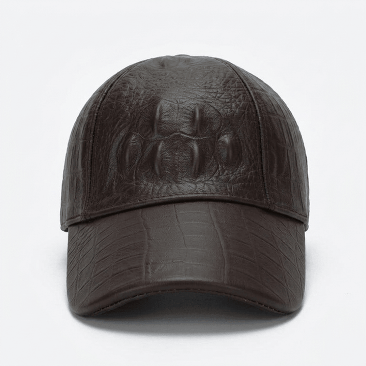 Onyxfield – Leather Baseball Cap - Hilltop Nord