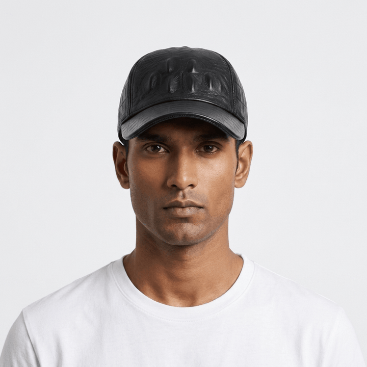 Onyxfield – Leather Baseball Cap - Hilltop Nord
