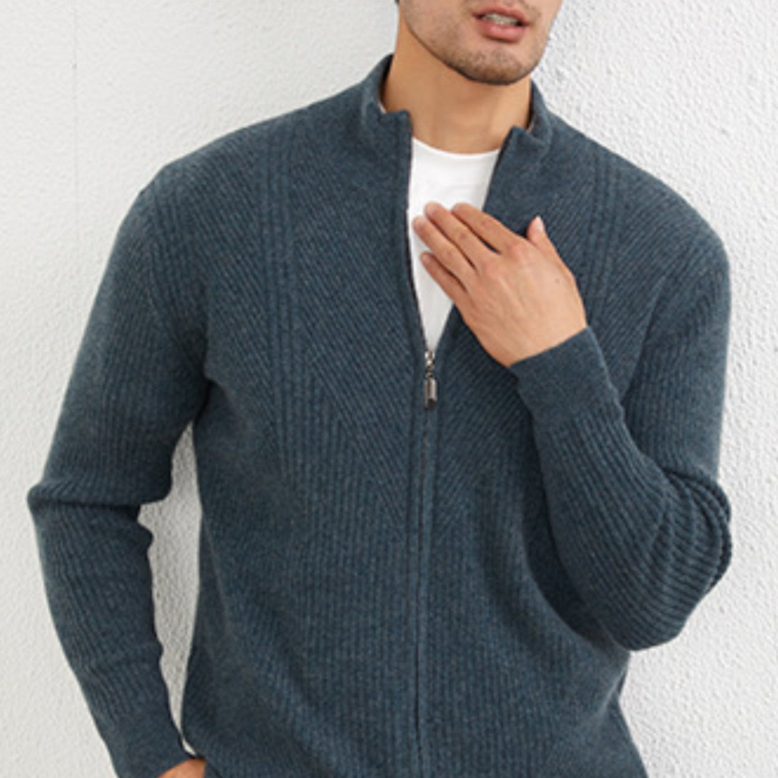 Skyward – Cashmere Zip - Up Sweater - Hilltop Nord