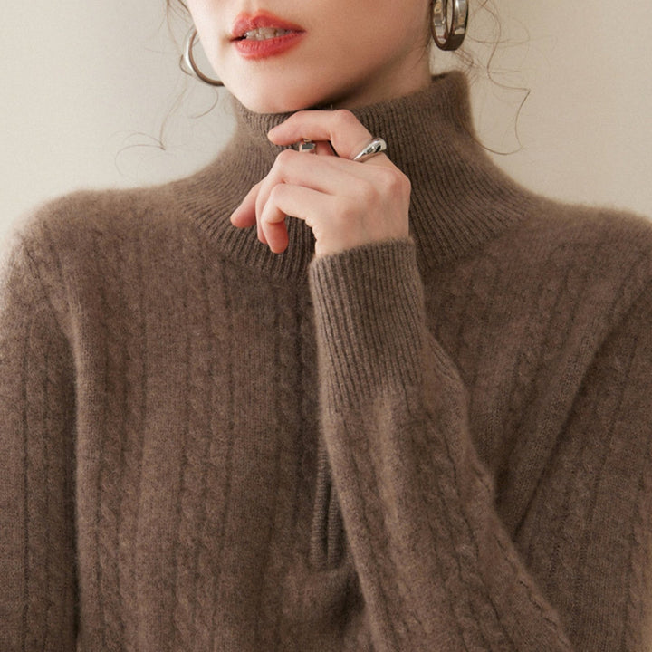 Flintknit – Cashmere Zip Sweater - Hilltop Nord