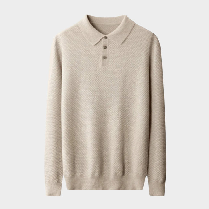 Orion – Cashmere Wool Knit Polo - Hilltop Nord