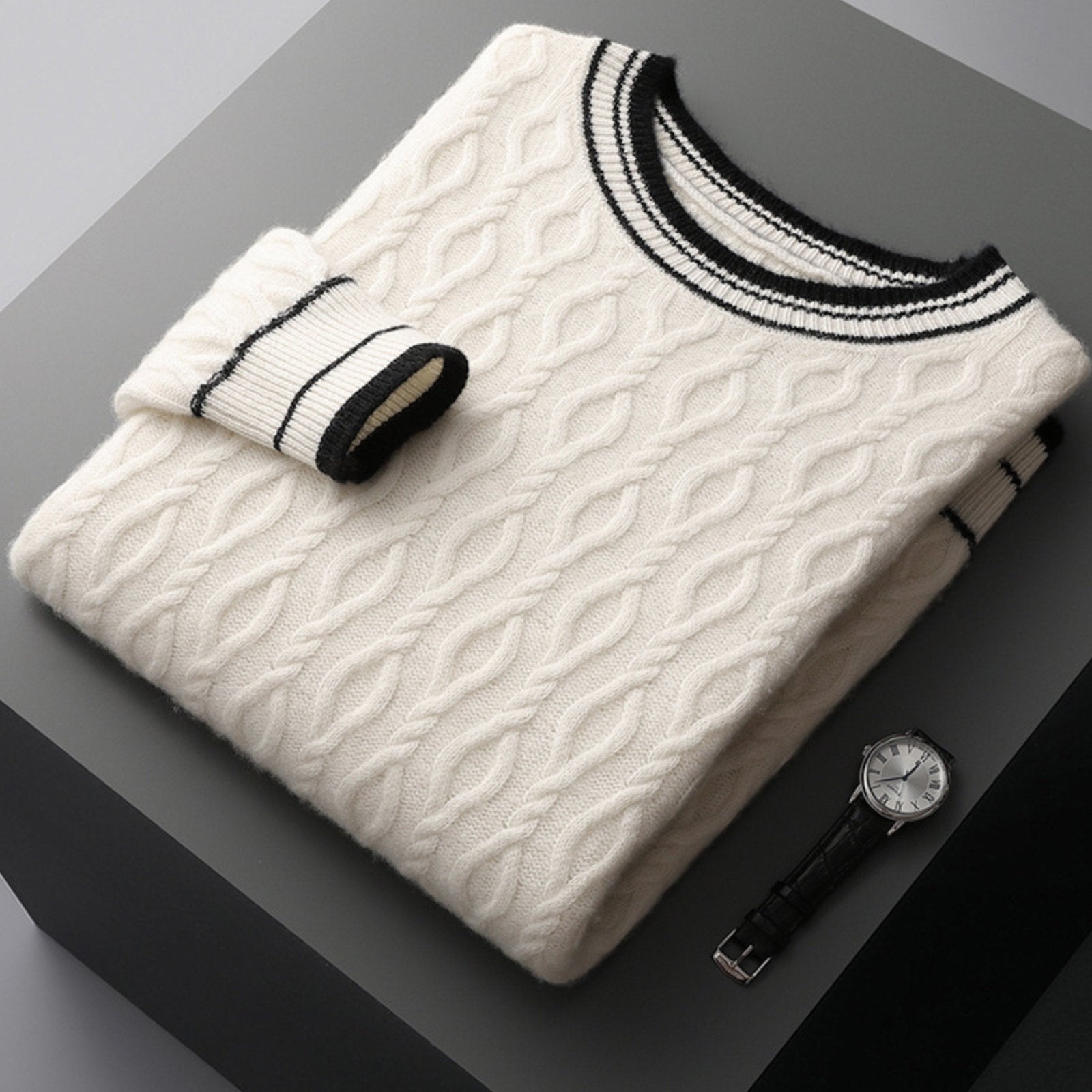 Timberline – Wool Cable Sweater - Hilltop Nord