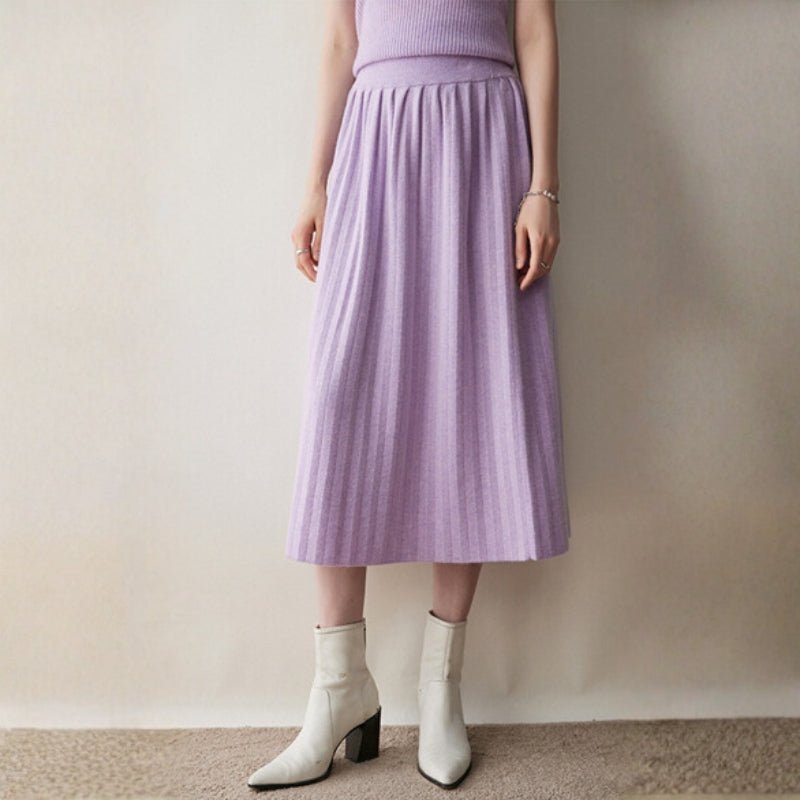 Hearthfold – Cashmere Wool Skirt - Hilltop Nord