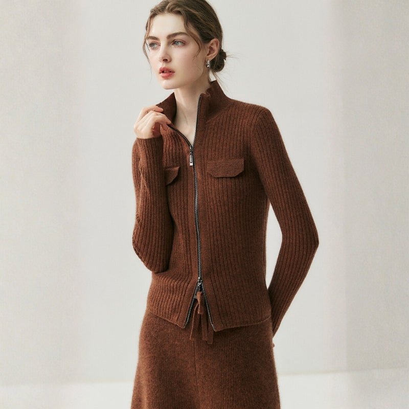 Calista – Cashmere Wool Cardigan - Hilltop Nord