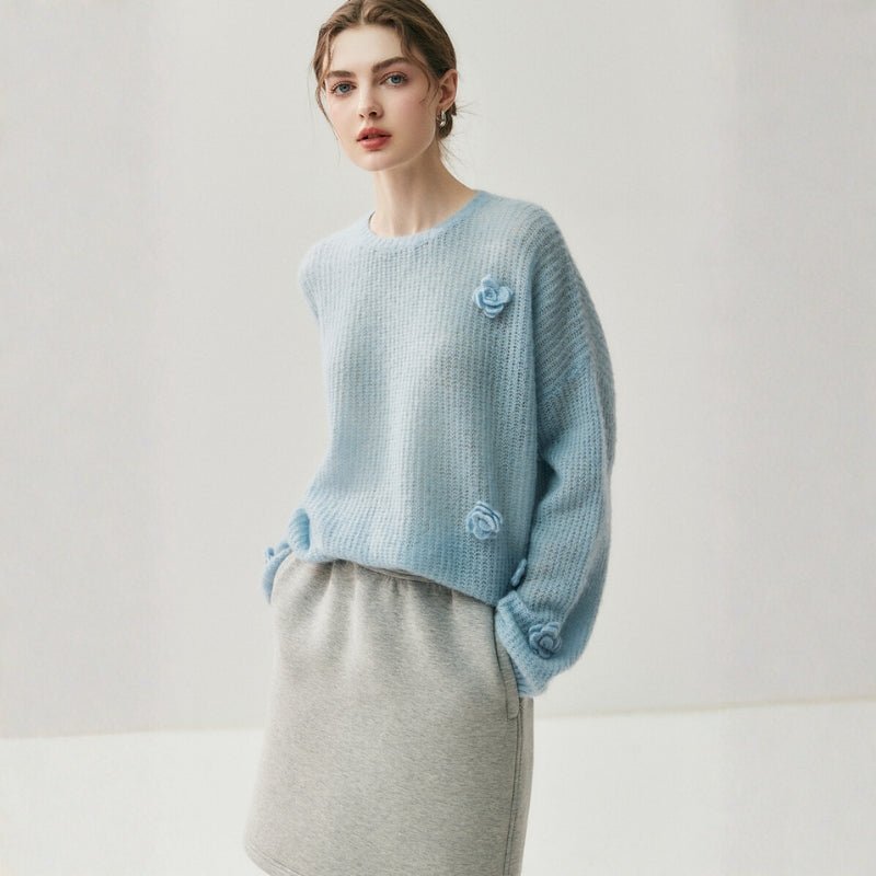Frostpetal – Cashmere Wool Sweater - Hilltop Nord