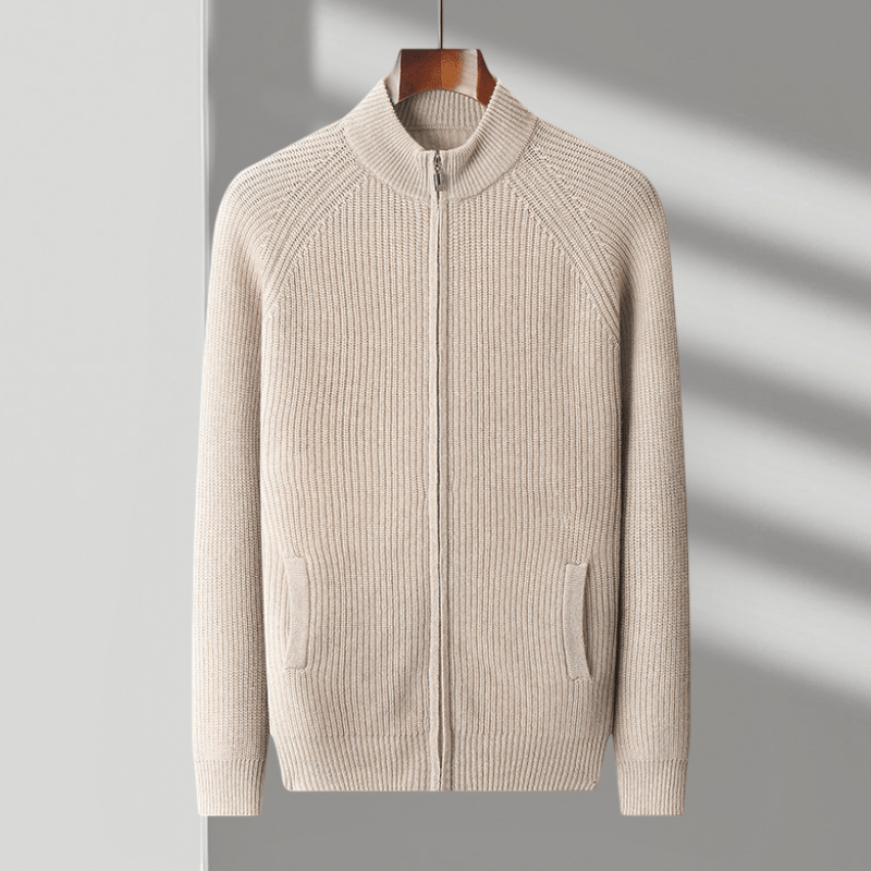 Northwood - Cashmere Wool Ribbed Jacket - Hilltop Nord