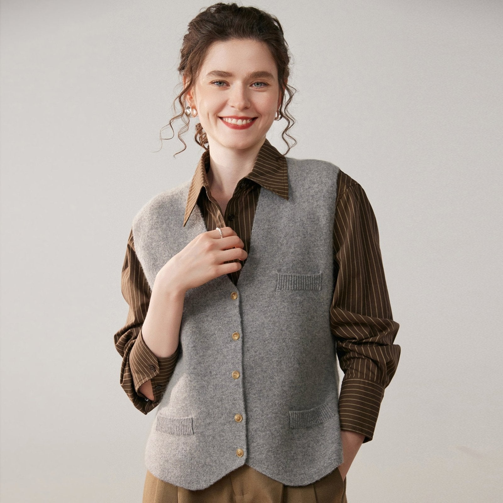 Quillhaven – Cashmere Wool Vest - Hilltop Nord