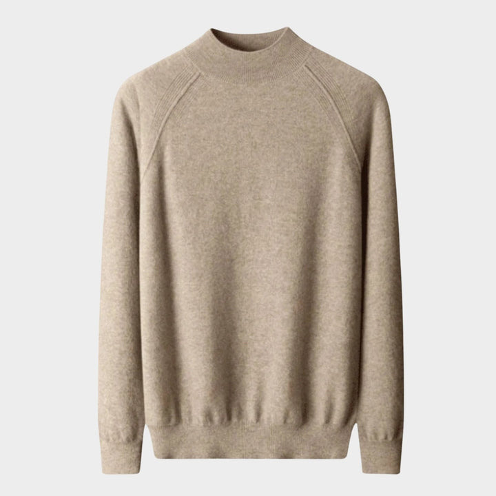 Rowan – Cashmere Wool Mock Neck Sweater - Hilltop Nord