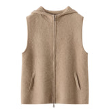 Emberford – Cashmere Wool Hooded Vest - Hilltop Nord