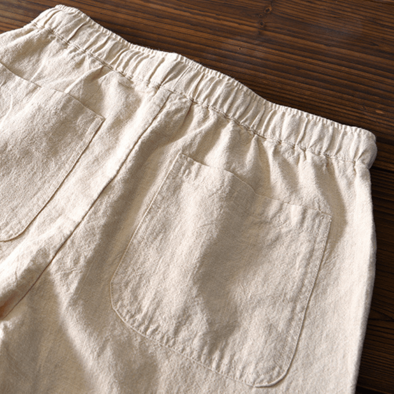 Rivo – Ramie Cropped Pants - Hilltop Nord