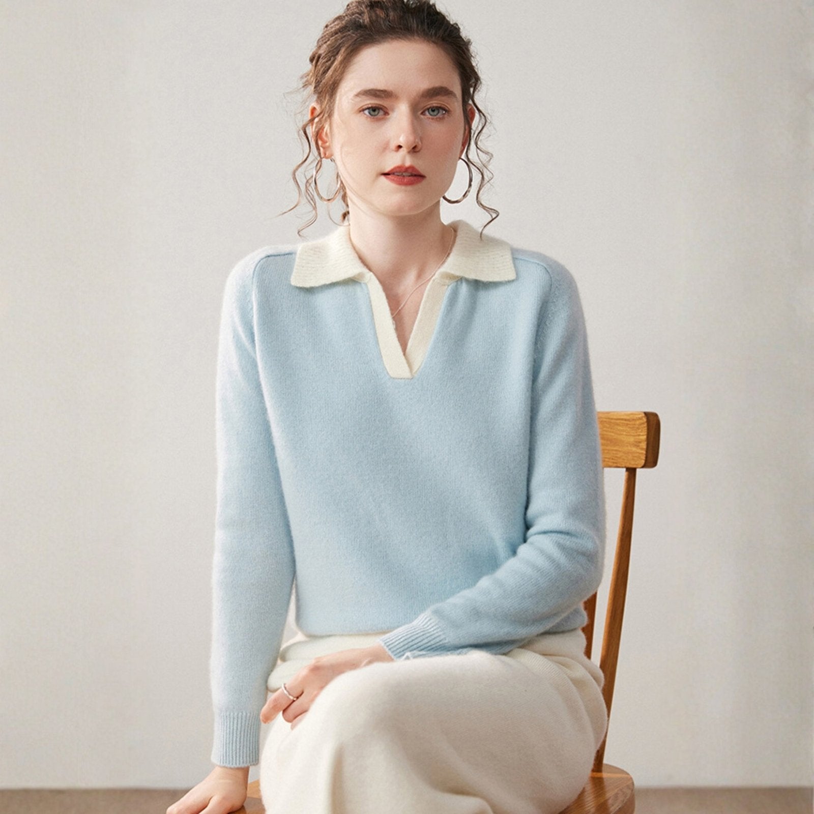 Equinox – Cashmere Wool Polo Sweater - Hilltop Nord