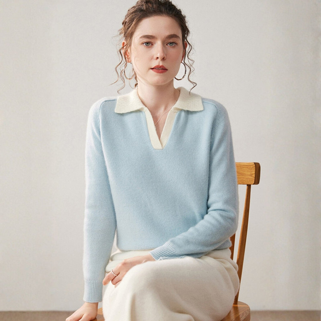 Equinox – Cashmere Wool Polo Sweater - Hilltop Nord