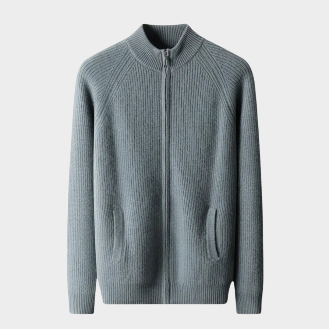 Northwood - Cashmere Wool Ribbed Jacket - Hilltop Nord