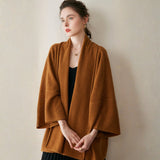 Valeharbor – Cashmere Wool Shawl Coat