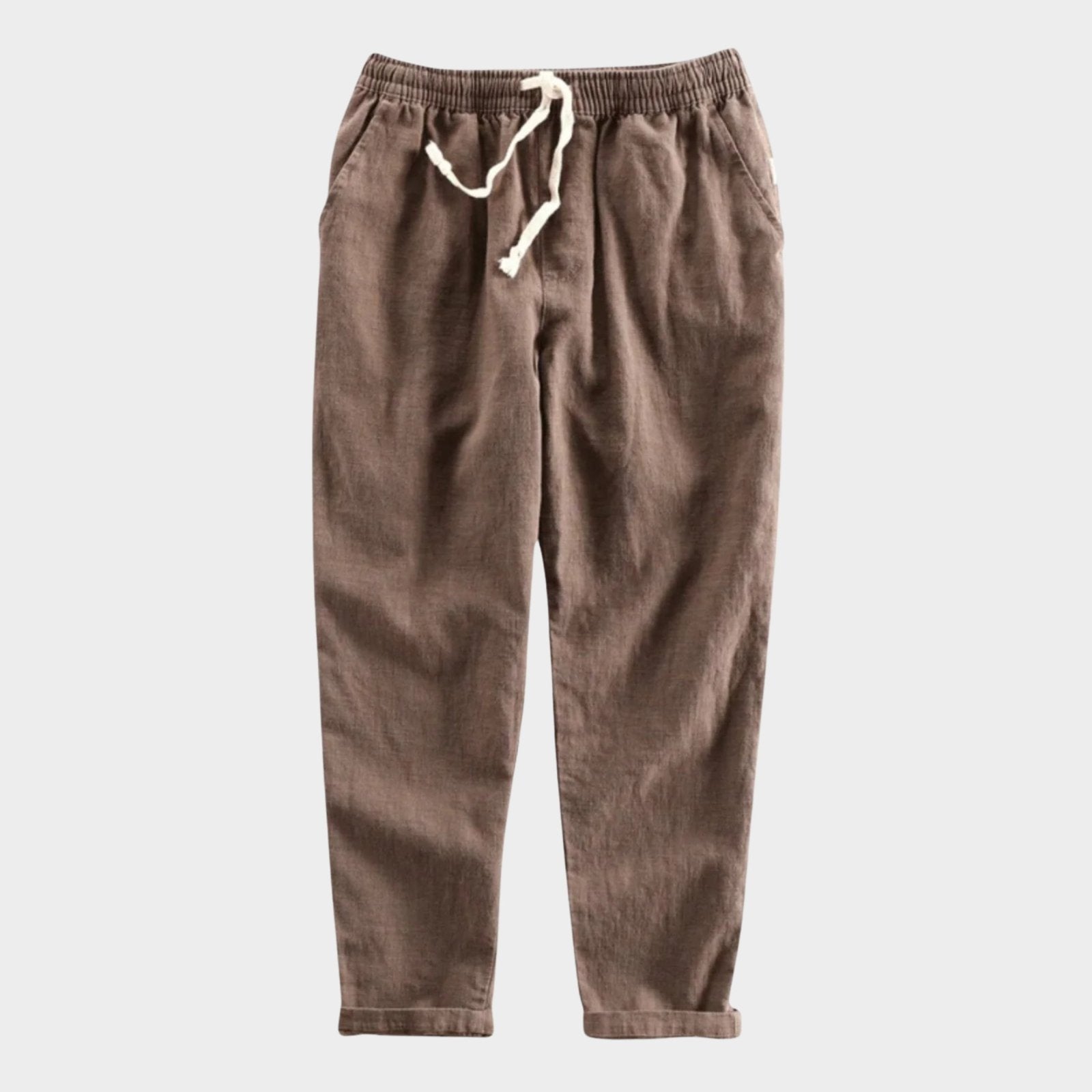 Rivo – Ramie Cropped Pants - Hilltop Nord