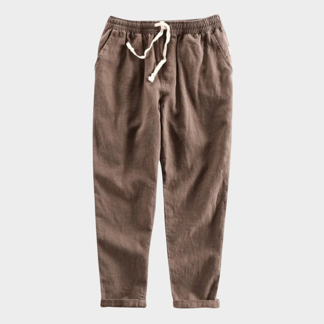 Rivo – Ramie Cropped Pants - Hilltop Nord