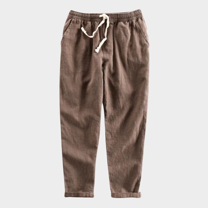 Rivo – Ramie Cropped Pants - Hilltop Nord