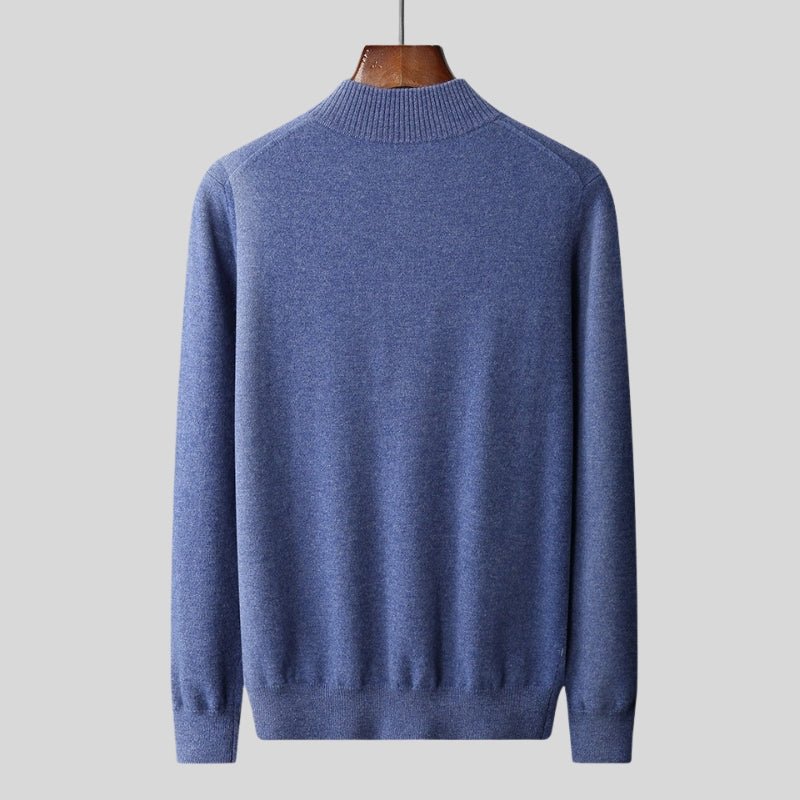Stellan – Wool Half - Zip Sweater - Hilltop Nord