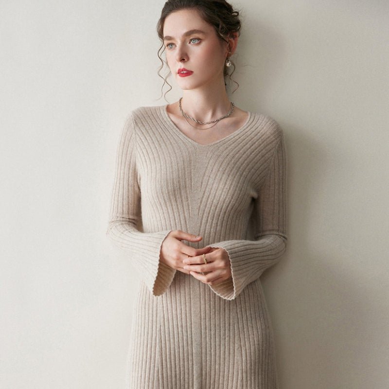 Fjordline – Cashmere Wool Dress - Hilltop Nord
