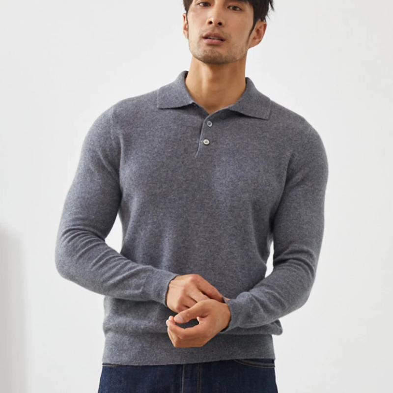 Atlas - Cashmere Polo Sweater