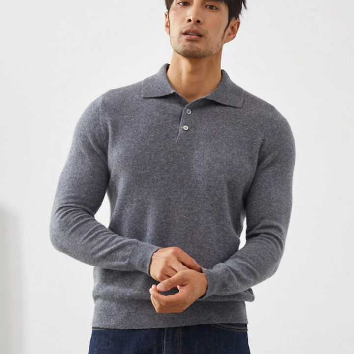 Atlas - Cashmere Polo Sweater