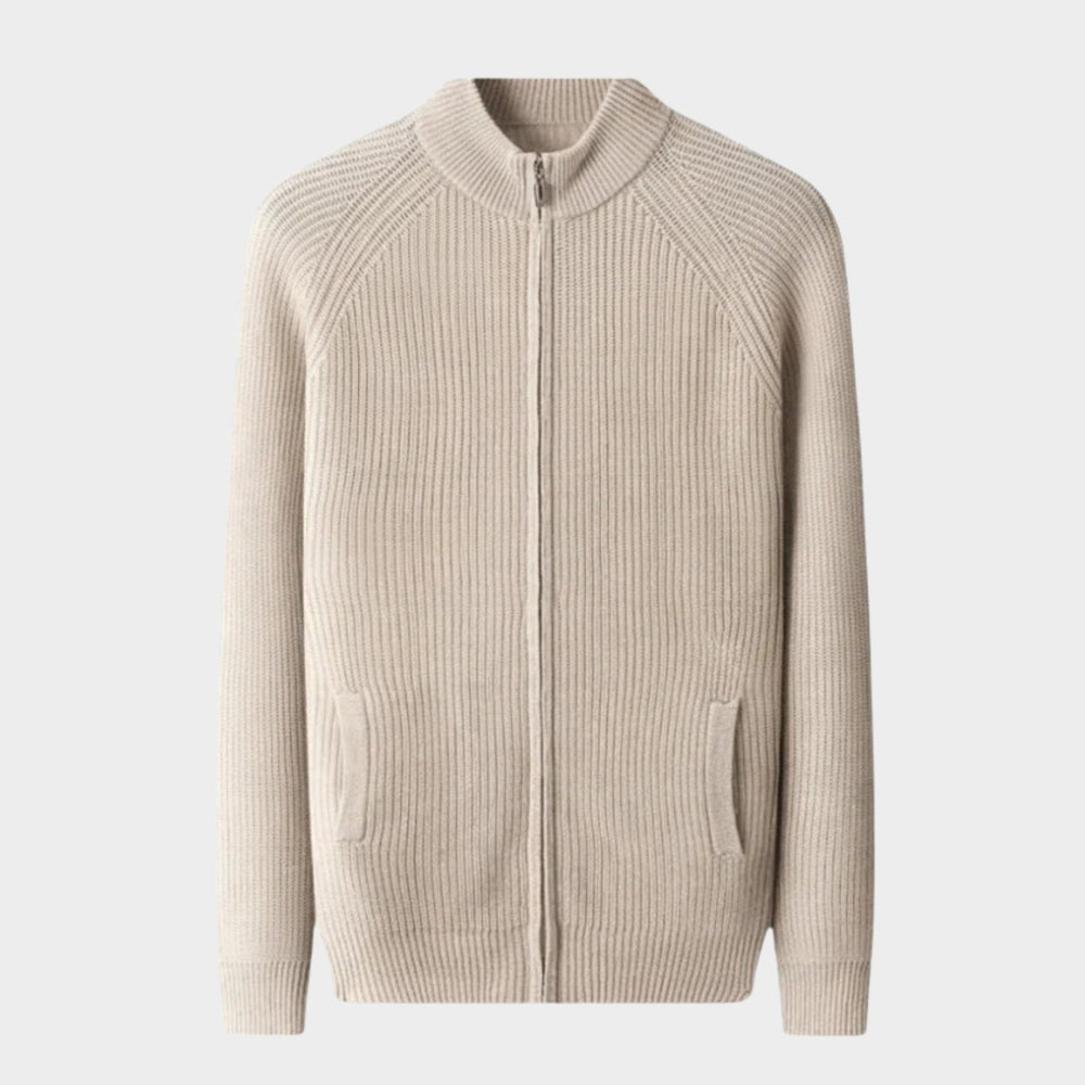 Northwood - Cashmere Wool Ribbed Jacket - Hilltop Nord