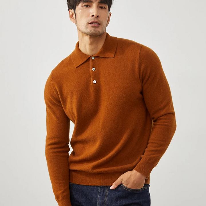 Atlas - Cashmere Polo Sweater